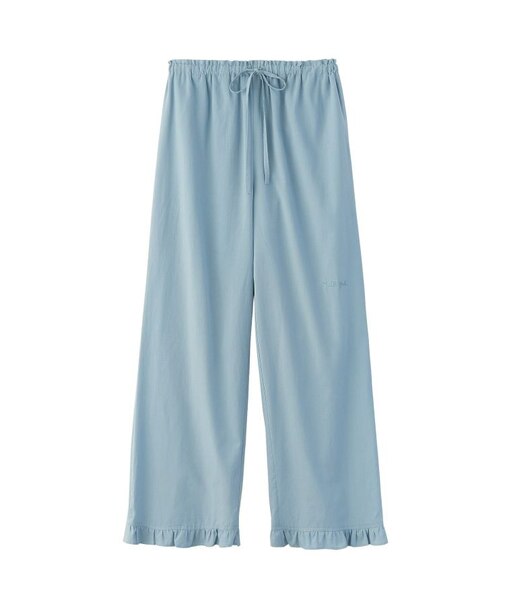 RUFFLE GATHERED PANTS