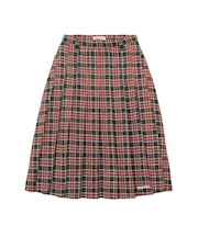 PLEATED PLAID SKIRT