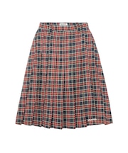 PLEATED PLAID SKIRT