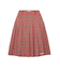 PLEATED PLAID SKIRT