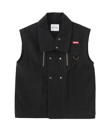 DEFORMED COLLAR DUCK VEST