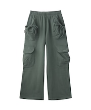 GATHERED POCKET SWEAT CARGO PANTS