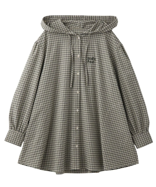 VOLUME SLEEVE HOODED BLOUSE｜ミルクフェドの通販｜&mall（アンド  