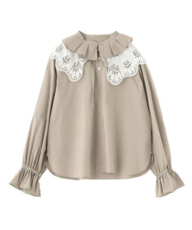 MULTI RUFFLE COLLAR BLOUSE