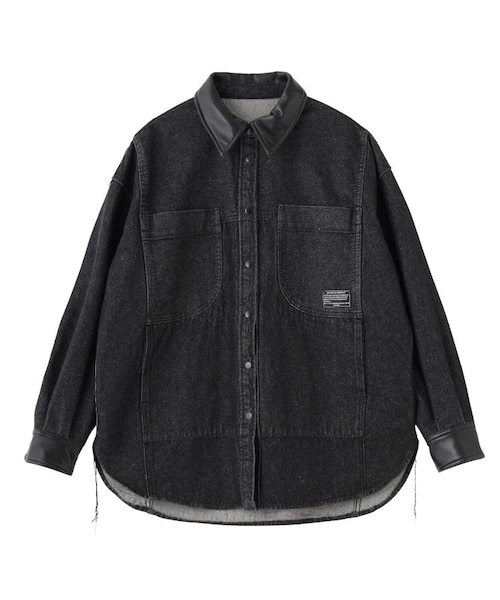 【新品】MILKFED.「デニムシャツ」オーバーサイズ WIDE DENIM SHIRT｜ミルクフェドの通販｜&mall（アンドモール