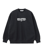 STENCIL LOGO WIDE CREW SWEAT TOP