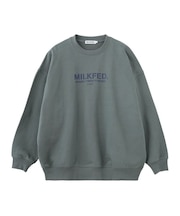 STENCIL LOGO WIDE CREW SWEAT TOP