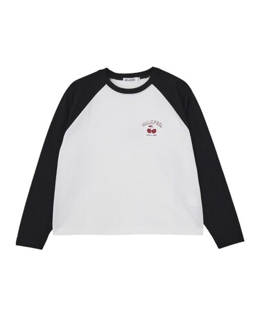 ROUND LOGO GLITTER CHERRY B/B TEE