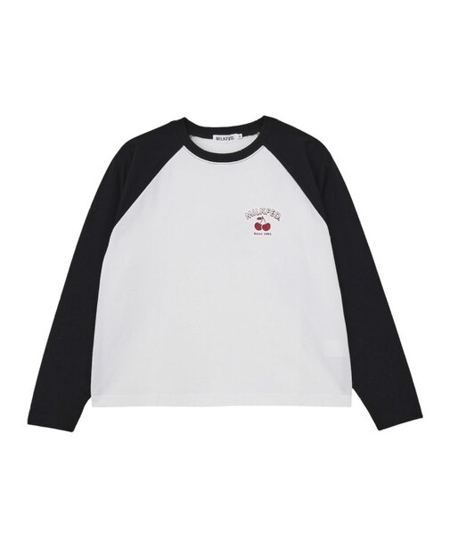 ROUND LOGO GLITTER CHERRY B/B TEE