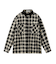 HEART ELBOW PATCH PLAID SHIRT