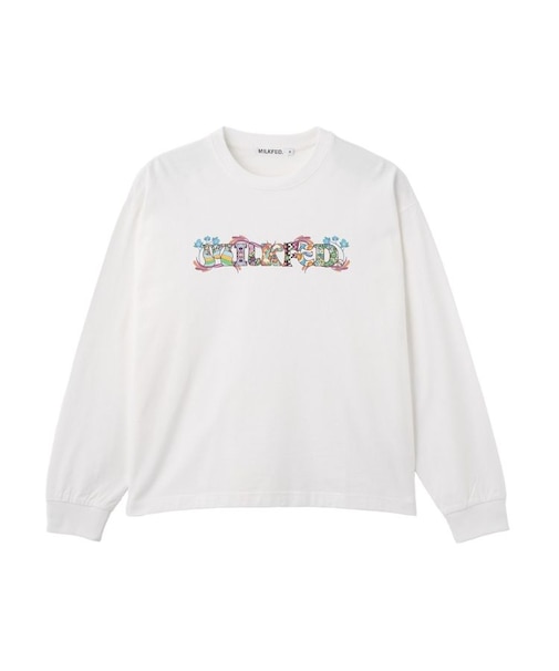 PATTERNED LOGO L/S TEE