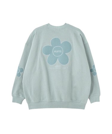 FLOWER ELBOW PATCH SWEAT TOP