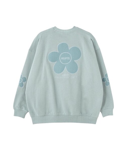 FLOWER ELBOW PATCH SWEAT TOP