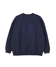 FLOWER ELBOW PATCH SWEAT TOP