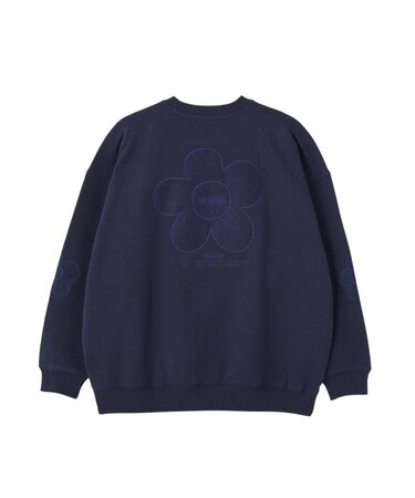 FLOWER ELBOW PATCH SWEAT TOP