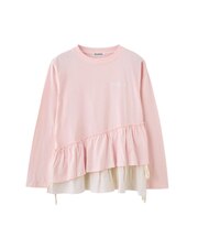 ASYMMETRIC FRILL TOP