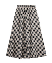 FLARE PLAID SKIRT