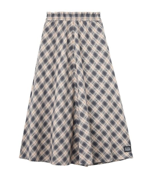 FLARE PLAID SKIRT