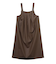 FAUX LEATHER TUCK DRESS