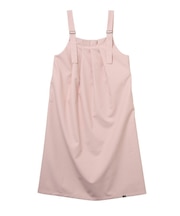 FAUX LEATHER TUCK DRESS