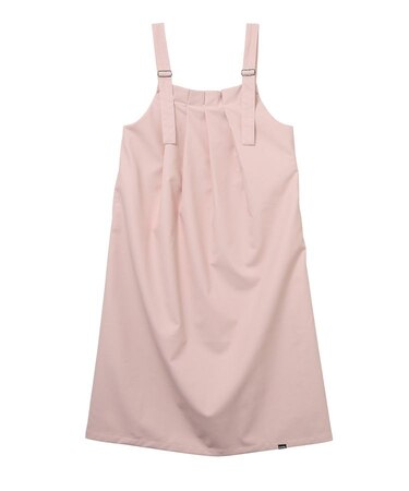 FAUX LEATHER TUCK DRESS