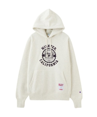 MILKFED. x CHAMPION COLLEGE LOGO SWEAT HOODIE
