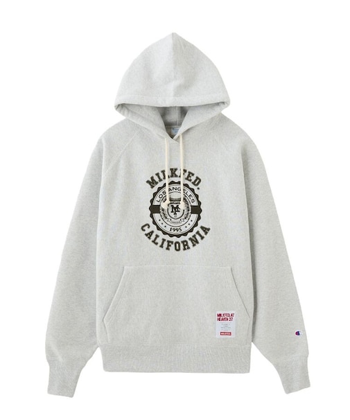 MILKFED. x CHAMPION COLLEGE LOGO SWEAT HOODIE