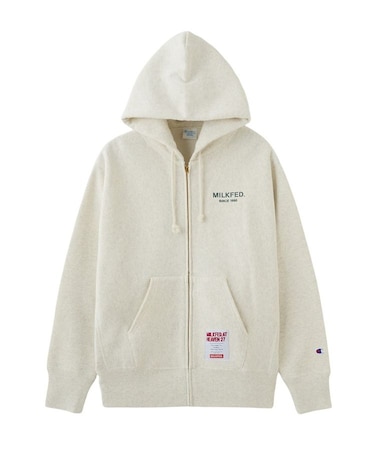 MILKFED. x CHAMPION SWEAT ZIP HOODIE