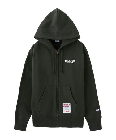 MILKFED. x CHAMPION SWEAT ZIP HOODIE