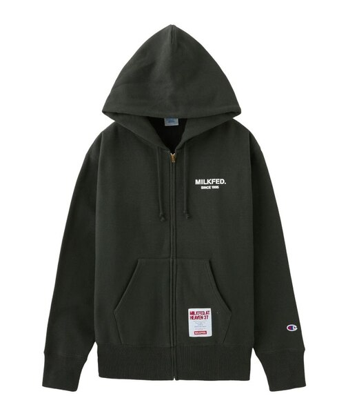 MILKFED. x CHAMPION SWEAT ZIP HOODIE