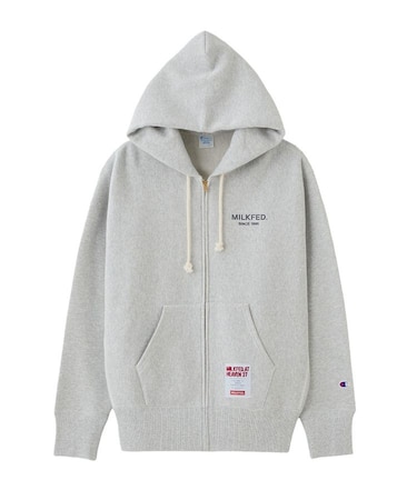 MILKFED. x CHAMPION SWEAT ZIP HOODIE