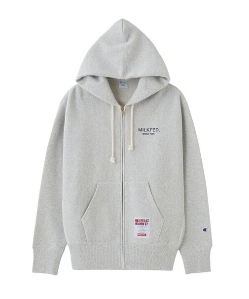 MILKFED. x CHAMPION SWEAT ZIP HOODIE