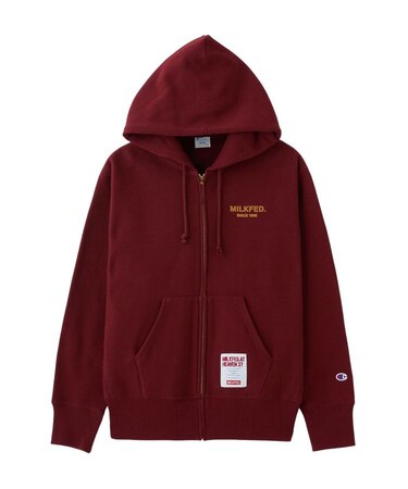 MILKFED. x CHAMPION SWEAT ZIP HOODIE