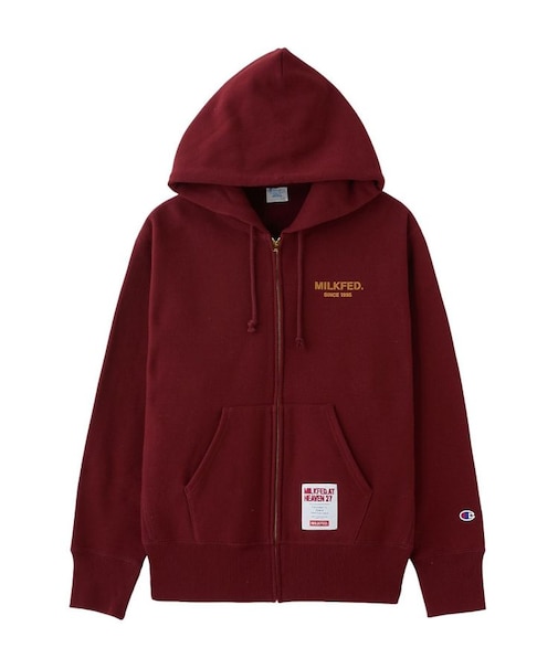 MILKFED. x CHAMPION SWEAT ZIP HOODIE