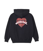 PLAID HEART SWEAT HOODIE