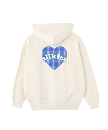 PLAID HEART SWEAT HOODIE