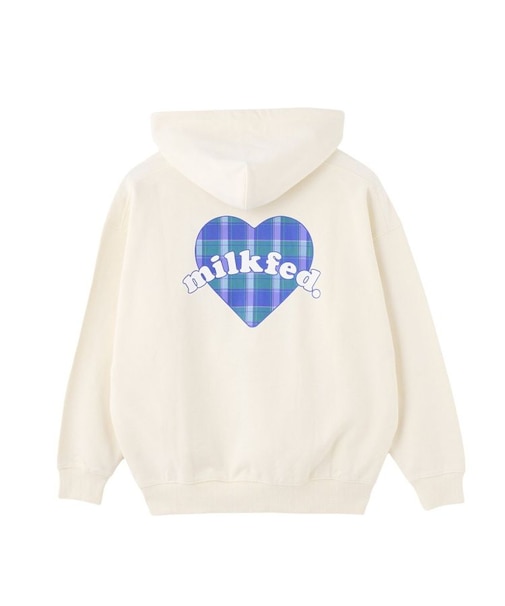 PLAID HEART SWEAT HOODIE