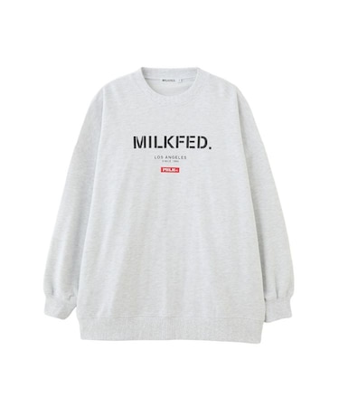 STENCIL AND BAR LOGO BIG SWEAT TOP