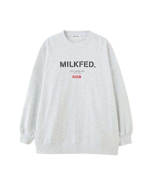 STENCIL AND BAR LOGO BIG SWEAT TOP