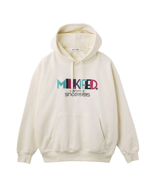 RETRO LOGO FELT PATCH SWEAT HOODIE