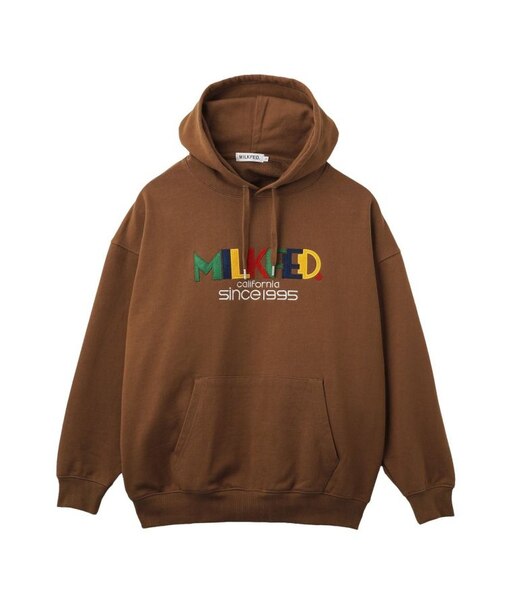 RETRO LOGO FELT PATCH SWEAT HOODIE