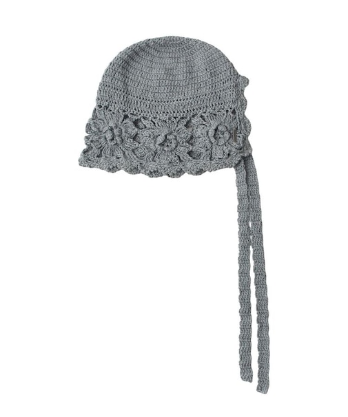 FLOWER KNIT BONNET