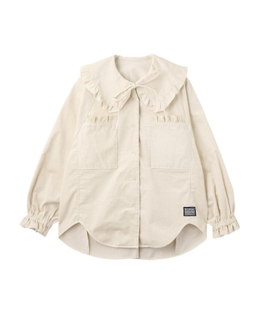 BIG COLLAR CORDUROY SHIRT