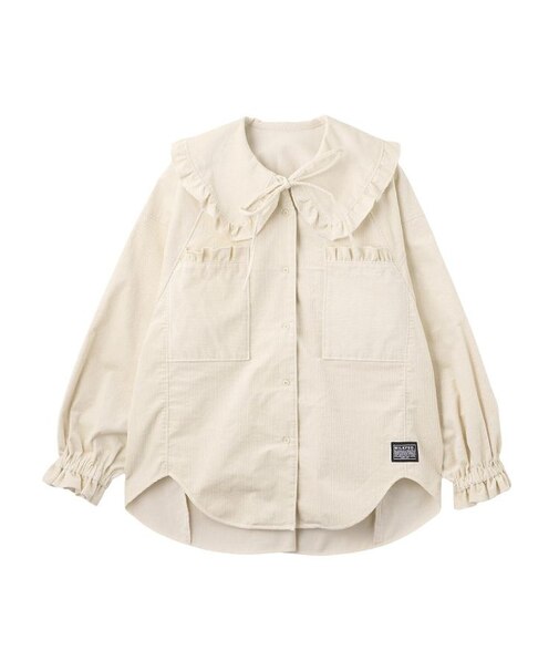 BIG COLLAR CORDUROY SHIRT