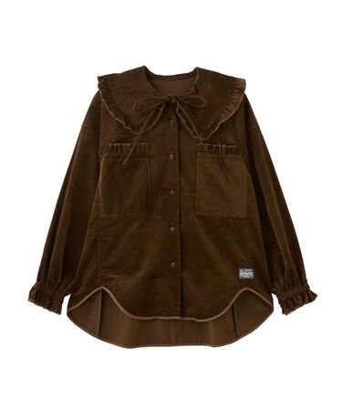 BIG COLLAR CORDUROY SHIRT