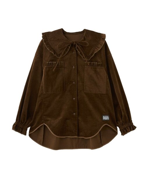 BIG COLLAR CORDUROY SHIRT