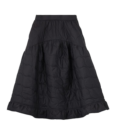 QUILTED FLARED SKIRT
