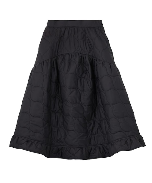 QUILTED FLARED SKIRT
