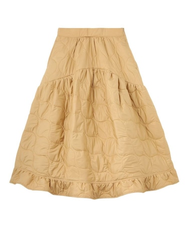 QUILTED FLARED SKIRT