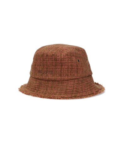 TWEED FRINGE BUCKET HAT